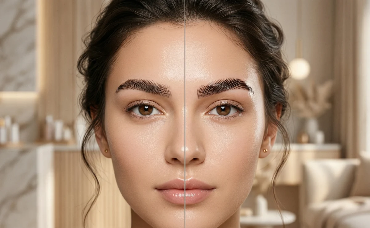 Vergleich Brow Lifting vs Brow Lamination im Kosmetiksalon Wien